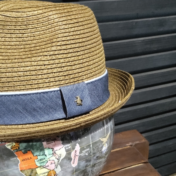 Original Penguin Straw Porkpie Cap - Picture 2 of 5